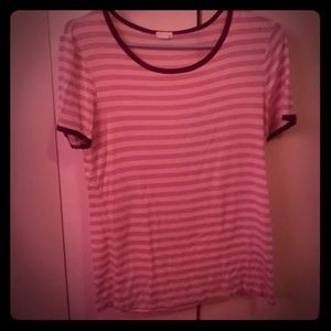 Red And White stripes Shirt